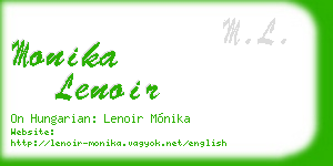 monika lenoir business card